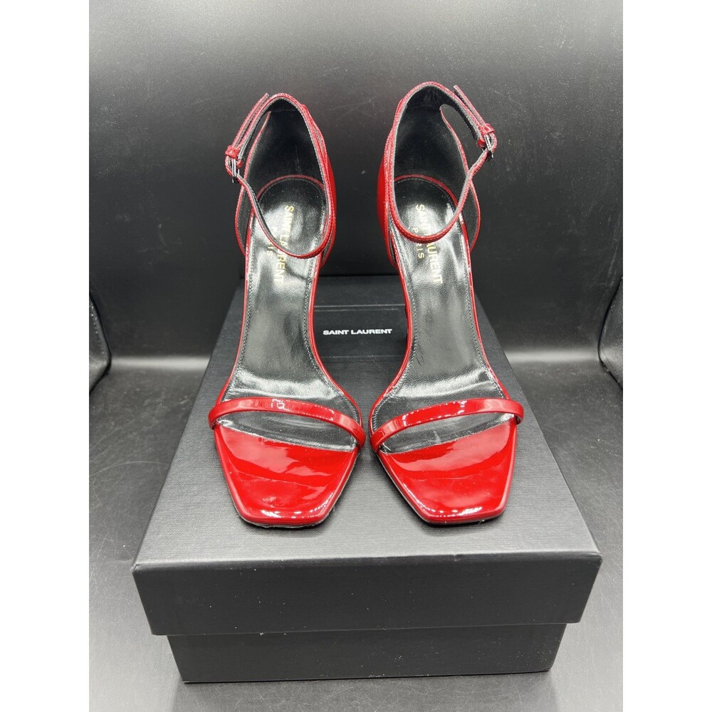 Saint Laurent Red Opyum Heels YSL EUR 37 / US Women’s Size 7 - Picture 2 of 16